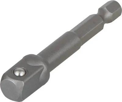 Productafbeelding van Wolfcraft 2415000 Adapter voor bits met 1/2 inch aandrijving (schroevendraaier) 1/4 (6,3 mm), 65 mm, 1 stuk