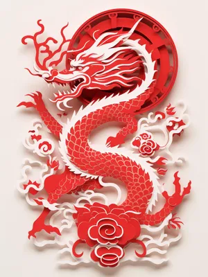 Produktbild von Plakat 15x20cm Roter Drache