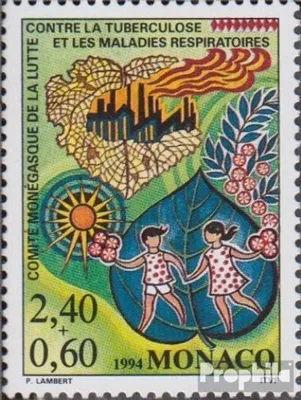 Produktbild von Briefmarken Monaco 1994 Mi 2174 (kompl.Ausg.) postfrisch Lungenkrankheiten