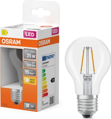 Immagine prodotto di OSRAM 4099854466250 Lampade LED, forma classica 1,8 W 250 lm