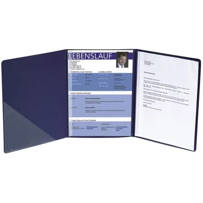 Produktbild von Manila Bewerbungsmappe dunkelblau 400 gr