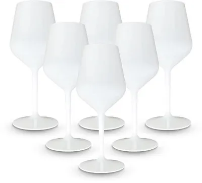 Productafbeelding van Set van 6 Wijnglazen - Shatterproof - 33 Cl - Wit