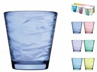Immagine prodotto di PASABAHCE Set 6 Bicchieri "Origami" Colorati, Cl24,5