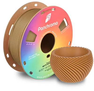 Zdjęcie produktu dla Filament PLA, matowy, brązowy, imitujący drewno, 1,75 mm, 1 kg
