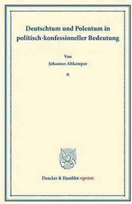 Produktbild von Deutschtum und Polentum