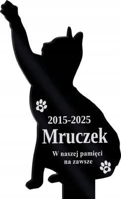 Image de Plaque commémorative pour une tombe de chat, bougie personnalisée à la mémoire d'un élève