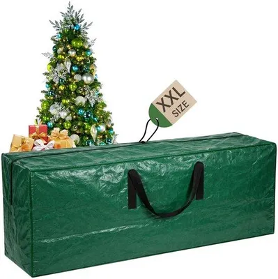 Productafbeelding van Unyqoos® Opbergtas voor kunstkerstbomen tot 240 cm, waterdicht, met draaghandgrepen en rits