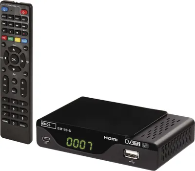 Set-top box EMOS EM190-S HD HEVC H265 (DVB-T2)