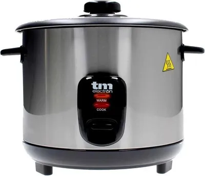 Zdjęcie produktu dla Urządzenie do gotowania ryżu TM Electron stal nierdzewna szkło 500 W 1,5 L