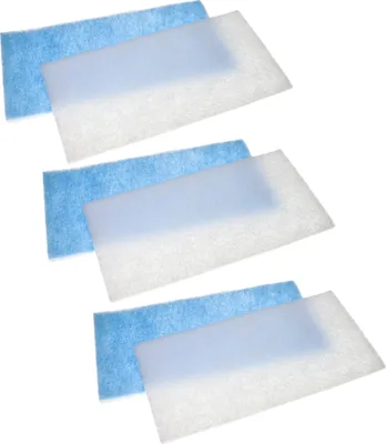 Produktbild von vhbw 6x Filter kompatibel mit WilTec 420 Absauganlage - Ersatzfilter Weiß Hellblau
