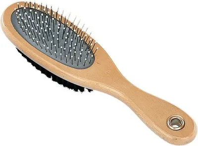 Produktbild von NOBBY Nature Line Tierpflegebürste M für Katzen & Hunde, Entwirren & Kämmen von kurzem bis mittellangem Fell