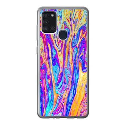 Obrázek produktu pro Kryt na mobilní telefon pro Samsung Galaxy A21s Umění - Barvy - Psychedelické Silikonové měkké pouzdro