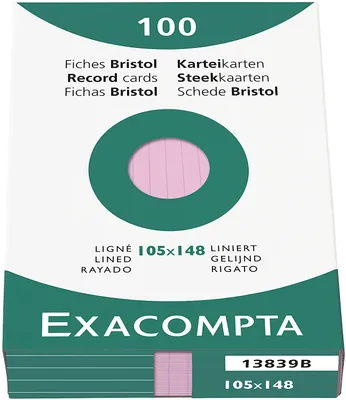 Produktbild von Brause Exacom Cards A6 Lined Rose