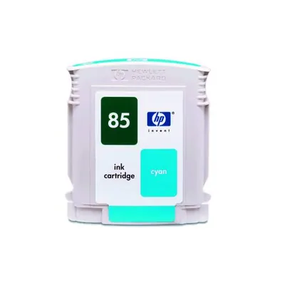 Produktbild von HP 85 Cyan DesignJet Druckerpatrone, 28 ml, Thermal Inkjet, Cyan, Business, Singapur, 116,8 mm, 26,4 mm