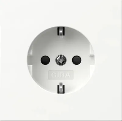 Produktbild von GIRA 445370 SCHUKO-Steckdose SH Flächenschalter Reinweiß