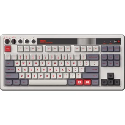 Obrázok produktu pre 8BitDo Retro 87, mechanická, RF/Bluetooth/USB, spínače Kailh Box, anglická klávesnica, N Edition, pre hráčov, bezdrôtová klávesnica
