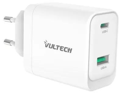 Produktbild von Vultech Universal Typ-C Ladegerät Weiß QC3.0 PD PPS 45W Quick Charge