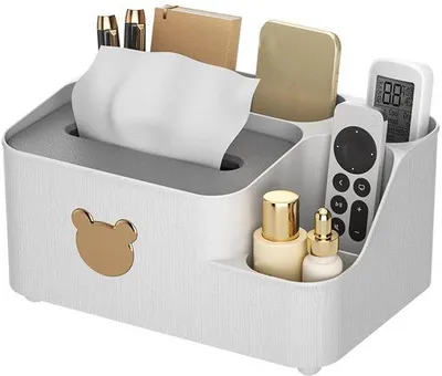 Produktbild von Kreativ Organizer für Wohnzimmer - Multifunktionales Büro-Organizer aus Kunststoff (Weiß)