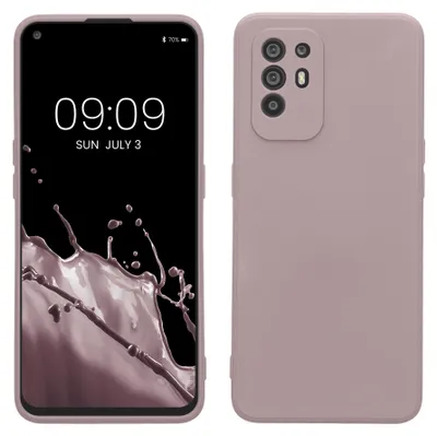 Produktbild von kwmobile Slim Case kompatibel mit Oppo A94 (5G) Hülle - Handyhülle aus Silikon in Nude Lilac