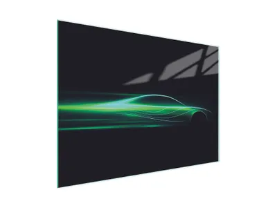 Image de Planche à découper Plaque de cuisson multi-verre 30x22 cm Auto Noir