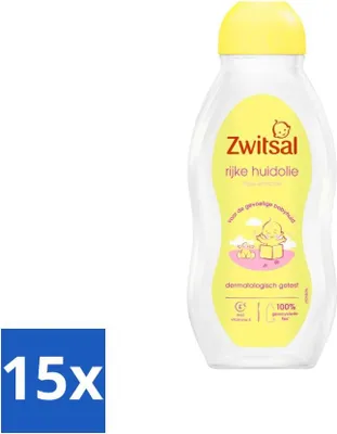 Produktbild von Zwitsal – Babypflege – Reichhaltiges Avocado-Hautöl – Für empfindliche Babyhaut – 200 ml - Vorteilspack - 15 Stücke