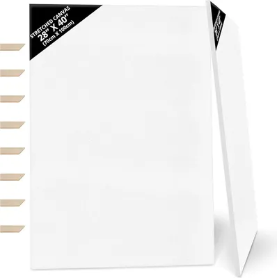 Produktbild von 70 x 100 cm Extra große vorgespannte Leinwandpaneele geeignet für Acryl- und Ölfarben Skizzen und Zeichnen große Malleinwand
