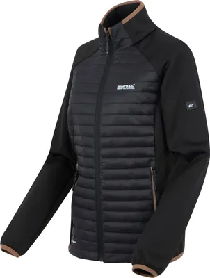 Produktbild von Regatta Clumber Hybrid Softshelljacke Damen, Farbe:Schwarz, Größe:44