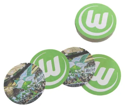 Produktbild von VfL Wolfsburg Bierdeckel Logo (25er Set)