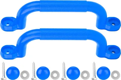 Image de Une paire d'enfants en plastique pour la sécurité des enfants dans les aires de jeux - pas de glissement - poignée - accessoires de jouets à bascule (bleu)