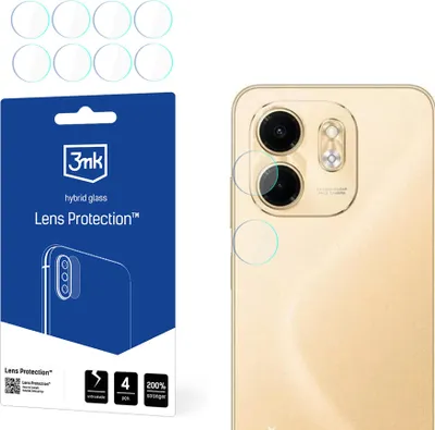 Zdjęcie produktu dla szkło hybrydowe 3mk chroniące obiektyw aparatu Infinix Smart 9 0,16 mm 6H (4 sztuki)