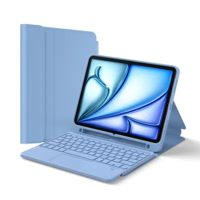 Produktbild von Inateck iPad Tastatur für iPad 10/11 Gen. A16 2025, Air 11 Zoll M4/M3/M2 (2026/2025/2024), Air 5/4, Pro 11, mit Touchpad und Stifthalter, Abnehmbar
