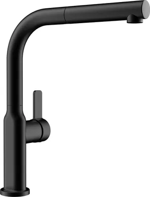 Produktbild von Teka Oval 938, Ziehen, Schwarz, Hebelgriffe, Einzelbild, 3/8", Typ L