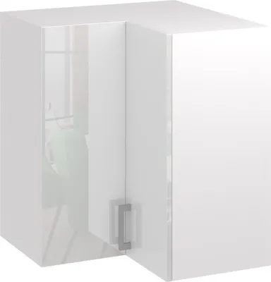 Produktbild von Roe Furniture | Küchenhängeschrank 65 cm - Weiß - Weiß Glänzend - Eckküchenschrank - Küchenzeilen - Küchen Hängeschrank - Küche - WNPP