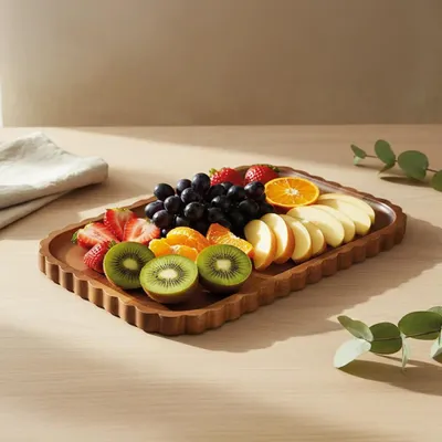 Immagine prodotto di FLORI Piatto da portata in legno di acacia 39 x 25 cm, ovale