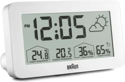 Produktbild von Braun BC 13 W DCF Funkwetterstation weiß