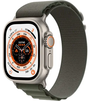 Produktbild von Apple Watch Ultra 4G 49mm Titan/Alpine grün S