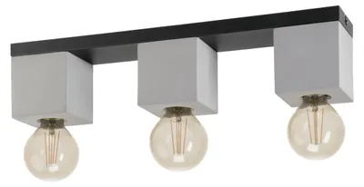 Produktbild von EGLO PRESTWICK 3, 3 Glühbirne(n), LED, E27, IP20, Schwarz, Grau
