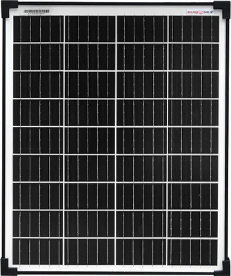 Produktbild von enjoy solar® Solarpanel monokristallines Solarmodul 30W 12V (schwarzer Rahmen), 182 mm Perc-Zellen, 0% MwSt