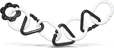 Immagine prodotto di Catena di plastica bianca e nera 8 forme