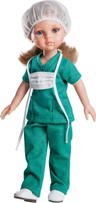 Image de Paola Reina Poupée Médecin Amigas Carla 32cm Poupée jouet
