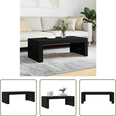 Produktbild von The Living Store Couchtisch Schwarz 102x50x36 cm Holzwerkstoff