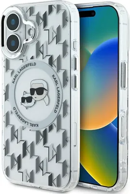 Immagine prodotto di Karl Lagerfeld Klhmp16Shmckmht Iphone 166.1 Przezroczysty/Trasparente Iml Monogram Karl&Choupette Testa Magsafe
