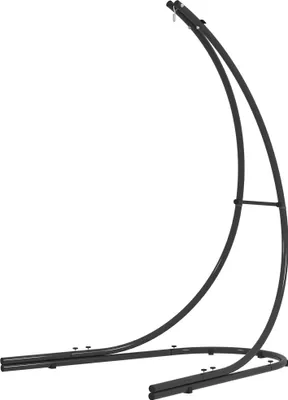 Produktbild von Gestell für Hängesessel in C-Form Metall Ständer mit Sockel für Hängesitz bis 150kg Schwarz
