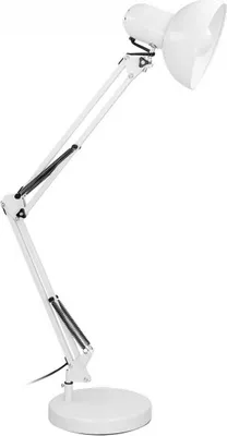 Produktbild von DEON Schreibtischlampe 60W E27 Hoch, Stahl, Weiß - ON-DL-2/W
