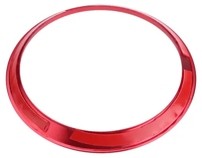 Imagen del producto de Cubierta decorativa para el volante de coche, compatible con Mercedes Benz CLA, GLK, Clase A, modelos W204, W246, W176, W117, color rojo