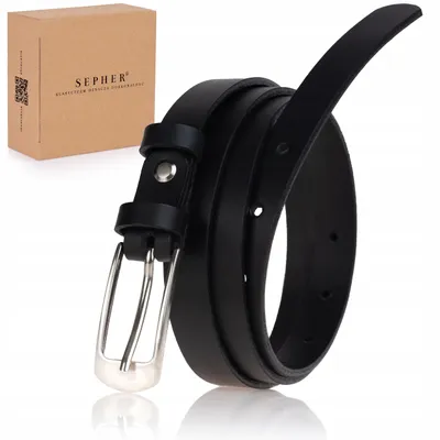 Produktbild von SEPHER Damen Ledergürtel Schwarz 1.9 cm Klassisch