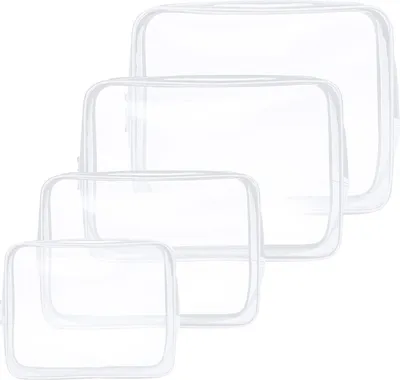 Produktbild von Aucuu Kulturtasche Transparent PVC TSA-zugelassene Make-up-Taschen