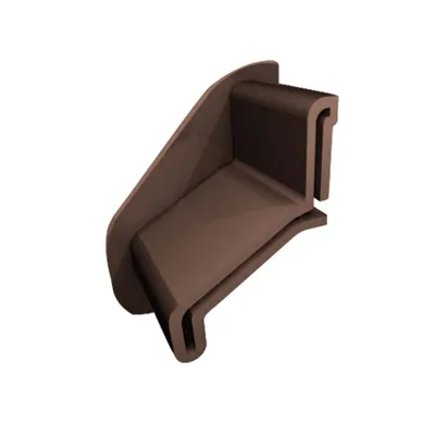 Produktbild von Renoplast Aluminium Traufprofil K102 Keramikboden, Wandabweiser, Braun