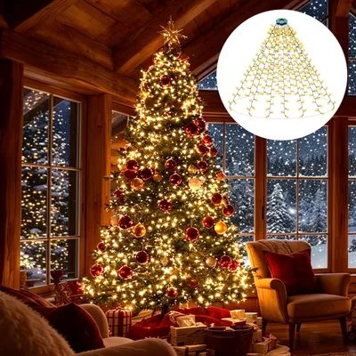 Productafbeelding van Kerstboomverlichting met ring lichtketting, 400 leds