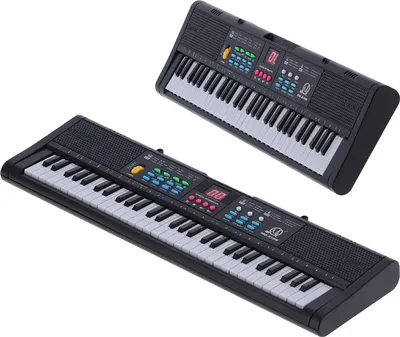 Obrázok produktu pre Detský klavír s 61 klávesmi – multifunkčný digitálny hudobný nástroj pre deti s mikrofónom MQ6186